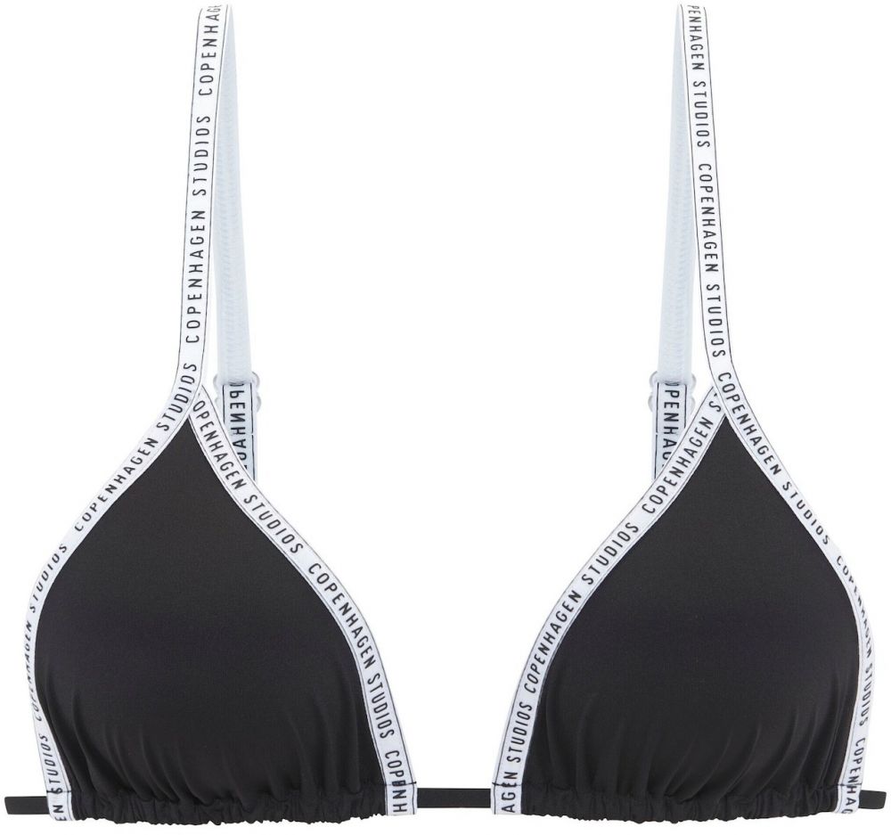 Copenhagen Studios Bikinový top  čierna / biela