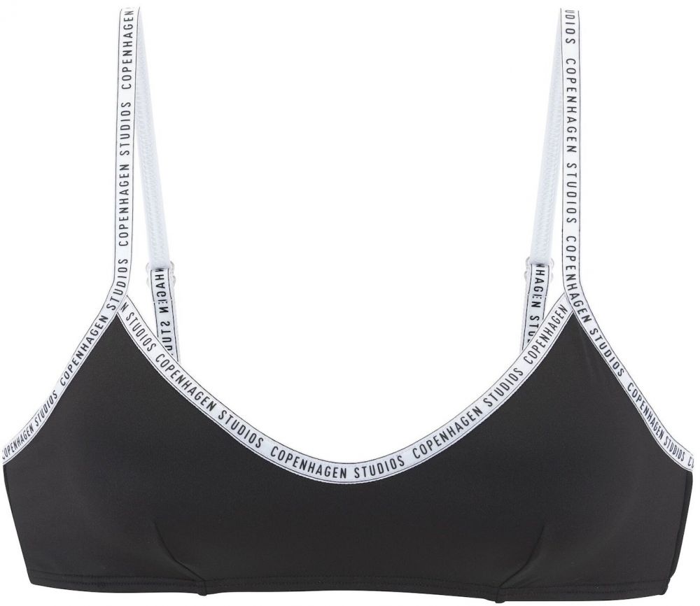 Copenhagen Studios Bikinový top  čierna / biela