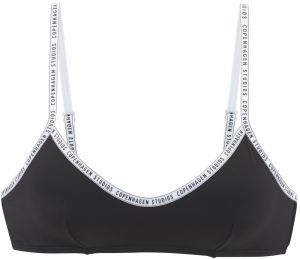 Copenhagen Studios Bikinový top  čierna / biela
