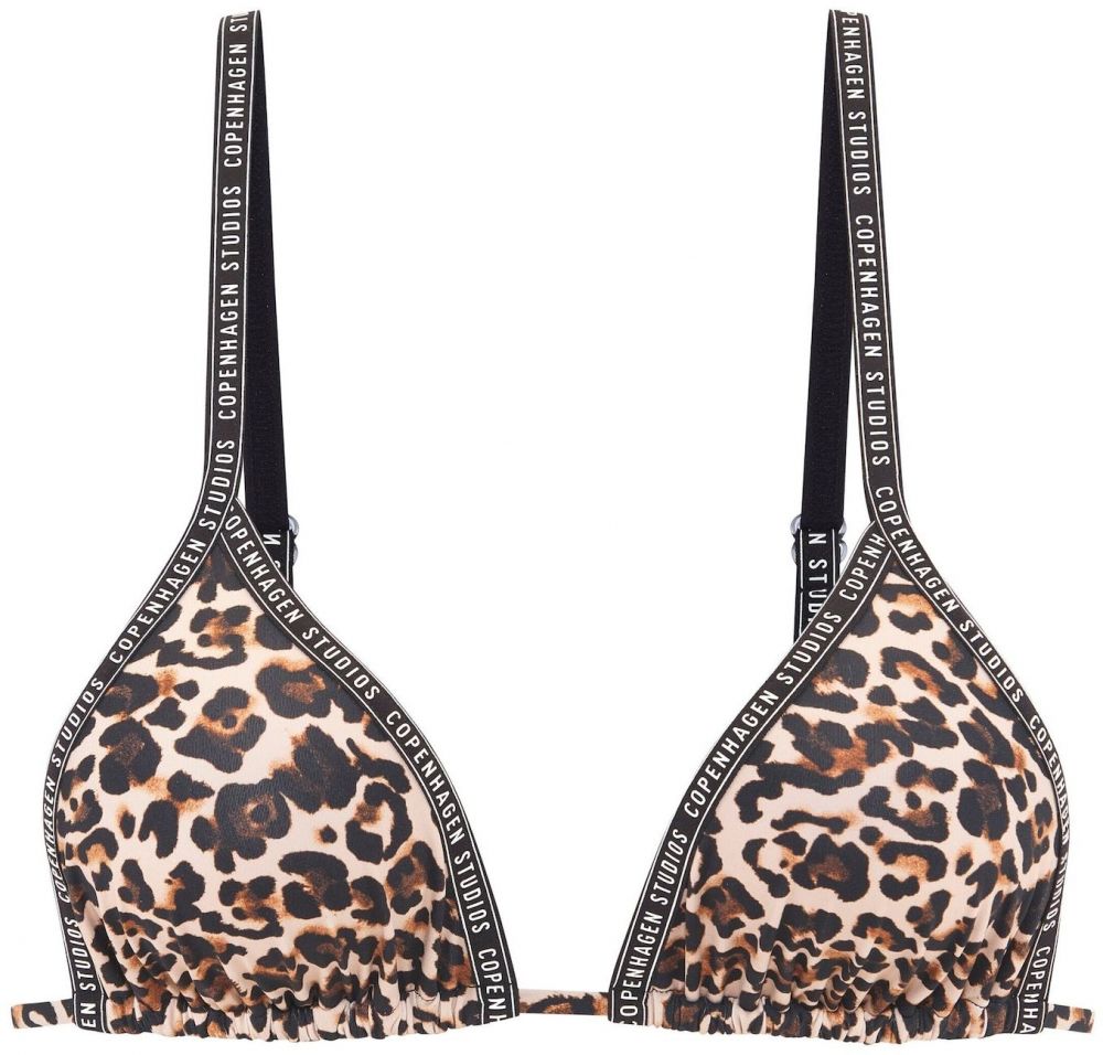 Copenhagen Studios Bikinový top  béžová / hnedá / tmavohnedá
