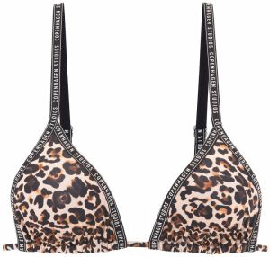 Copenhagen Studios Bikinový top  béžová / hnedá / tmavohnedá