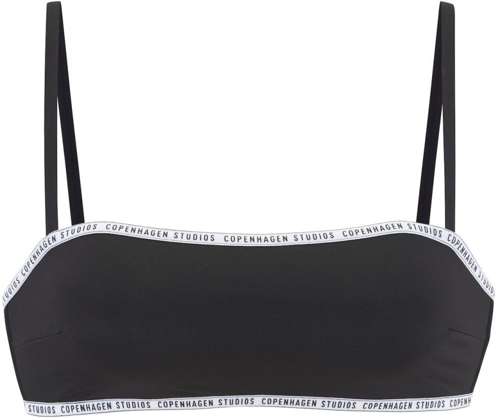 Copenhagen Studios Bikinový top  striebornosivá / čierna