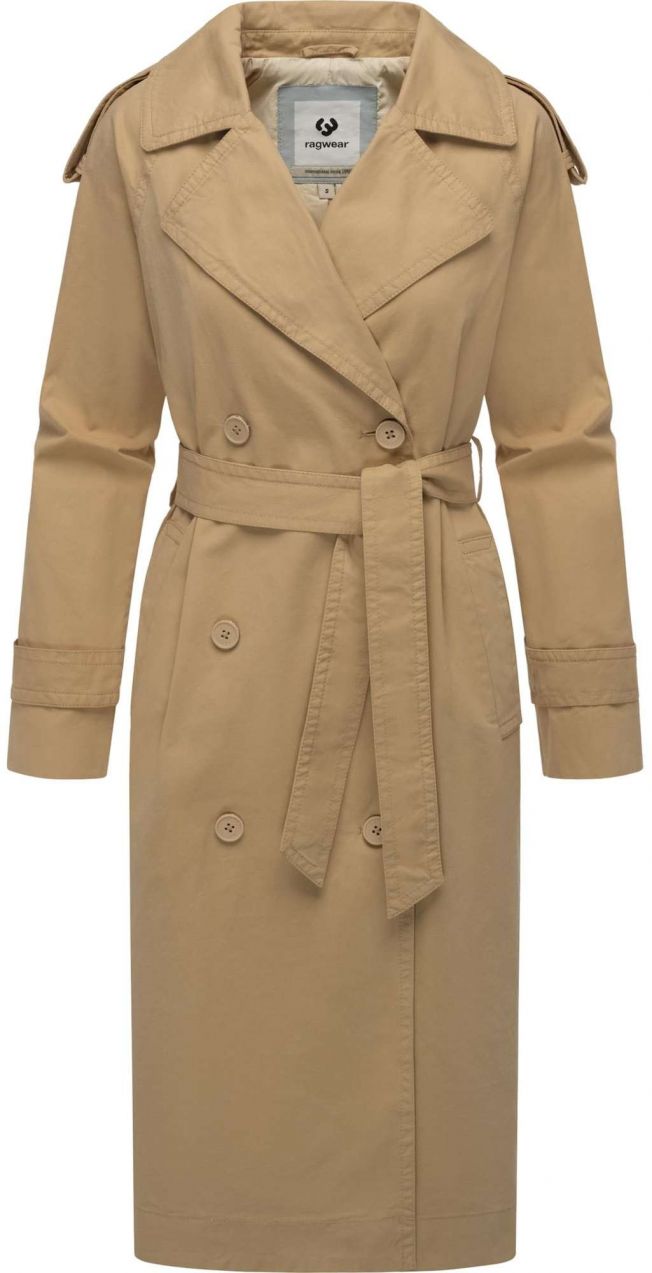 Ragwear Prechodný kabát 'Longtrench'  béžová