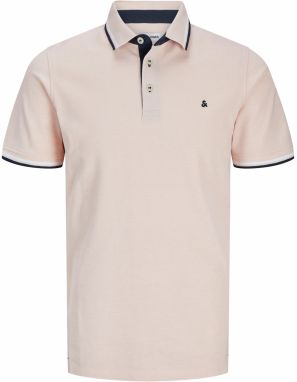 Jack & Jones Plus Tričko 'JJEPAULOS'  námornícka modrá / rosé / biela