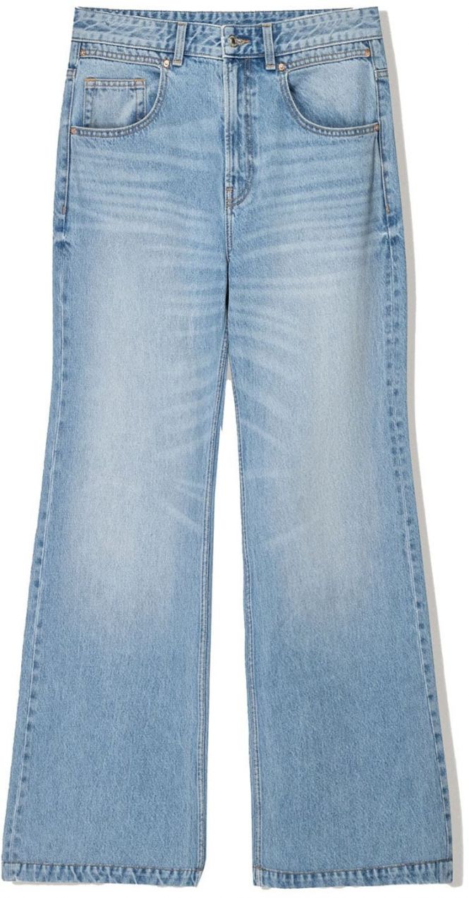 Bershka Džínsy  modrá denim