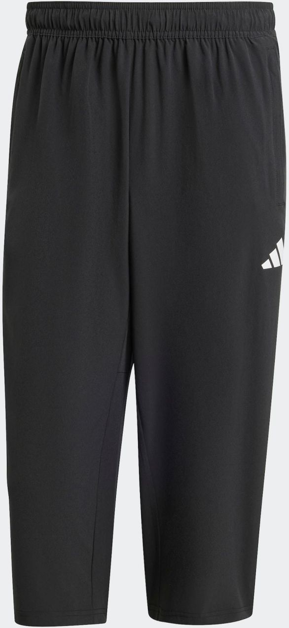 ADIDAS PERFORMANCE Športové nohavice 'Essentials'  čierna / biela