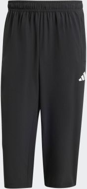 ADIDAS PERFORMANCE Športové nohavice 'Essentials'  čierna / biela