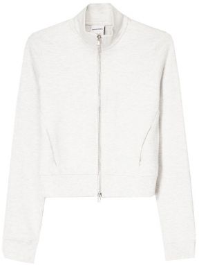 Bershka Tepláková bunda  svetlosivá