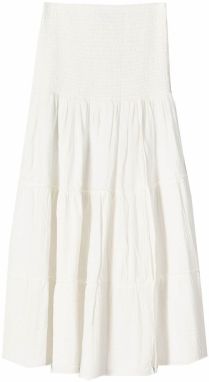 Bershka Sukňa  šedobiela
