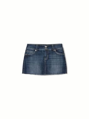 Bershka Sukňa  tmavomodrá