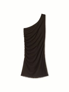 Bershka Šaty  tmavohnedá