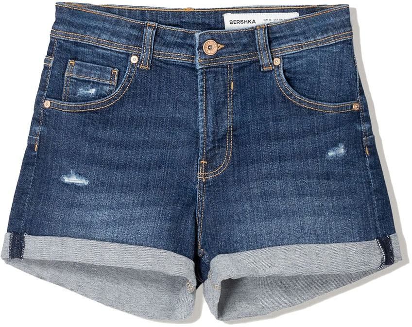 Bershka Džínsy  modrá denim