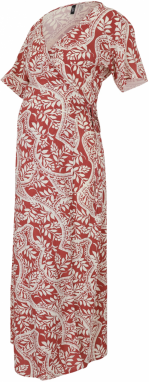 Vero Moda Maternity Šaty 'VMMBali'  svetlobéžová / bordová