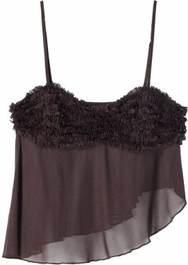 Bershka Top  hnedá