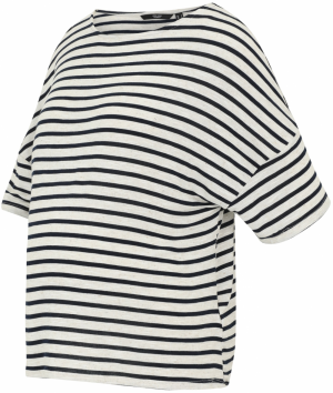 Vero Moda Maternity Tričko 'VMMHOLLY'  svetlosivá / čierna