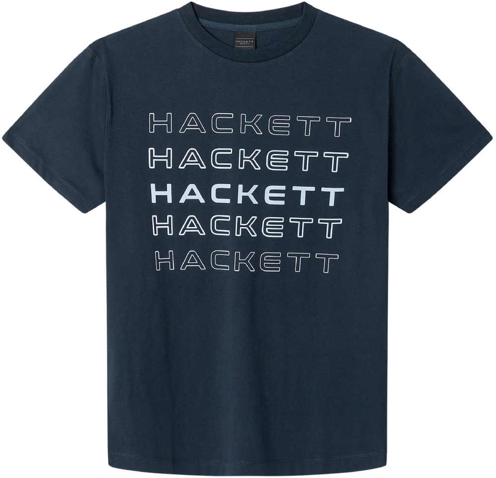 Hackett London Tričko  námornícka modrá / biela