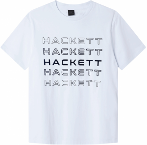 Hackett London Tričko  čierna / biela