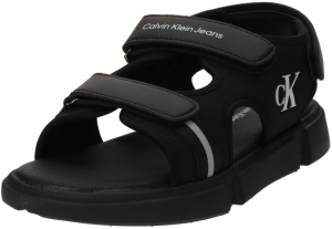 Calvin Klein Jeans Otvorená obuv  čierna / biela