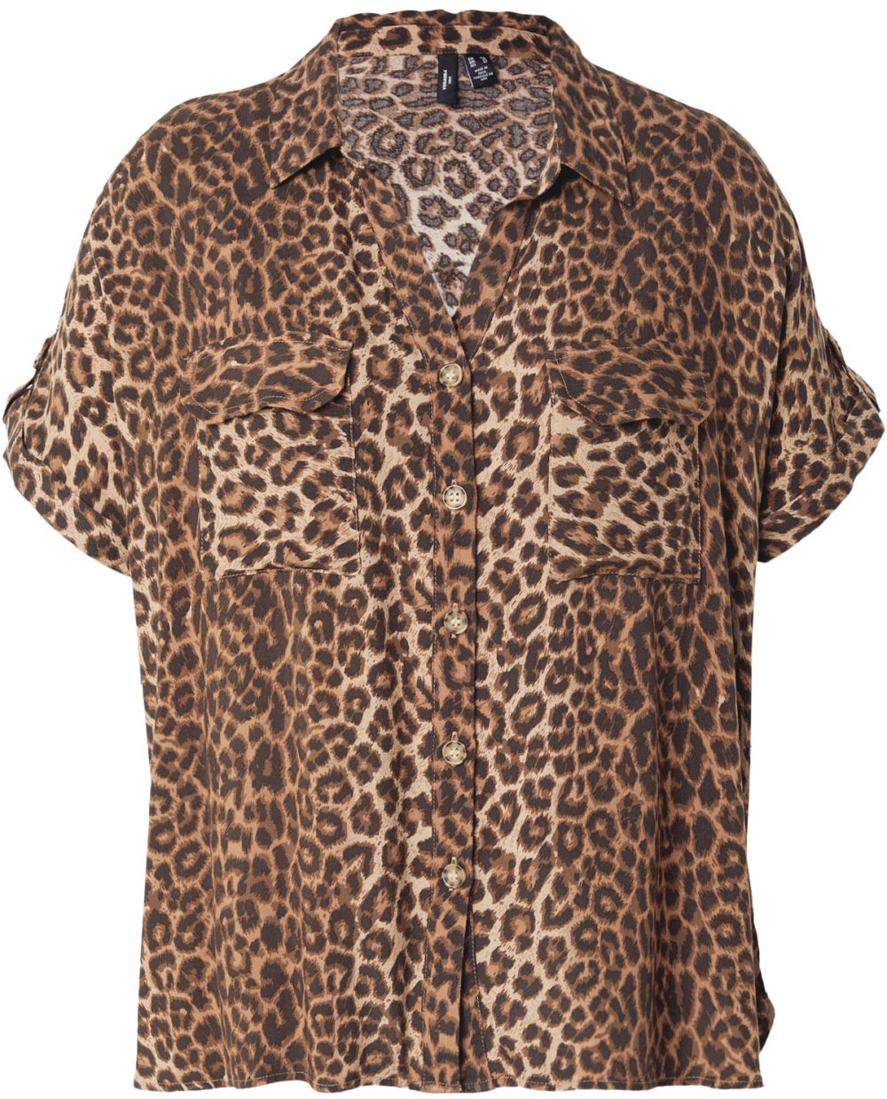 Vero Moda Curve Blúzka 'VMCBUMPY'  béžová / karamelová / čierna
