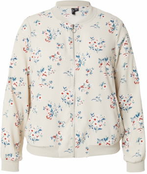 Vero Moda Curve Prechodná bunda  modrá / sivobéžová / rubínová / biela