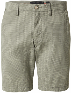 INDICODE JEANS Chino nohavice 'Lubin'  tmavosivá / pastelovo zelená