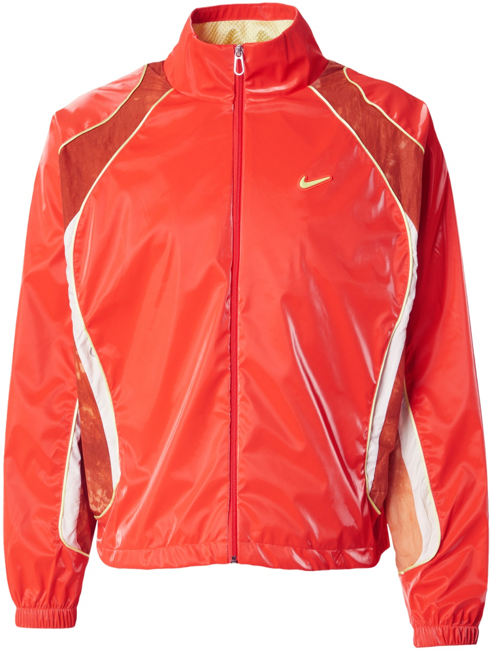 Nike Sportswear Prechodná bunda  oranžovo červená / biela