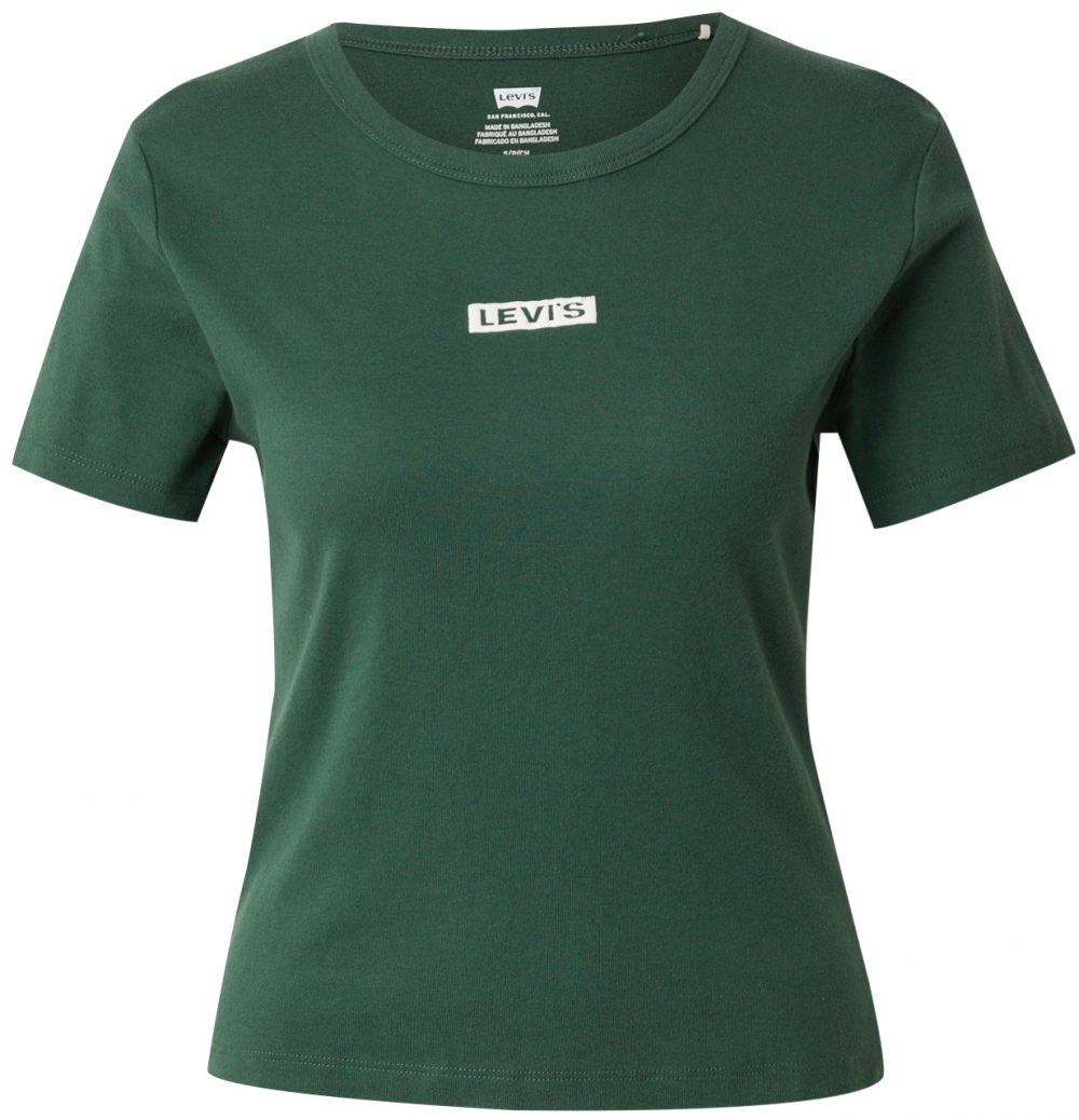 LEVI'S ® Tričko 'Rickie'  zelená / biela