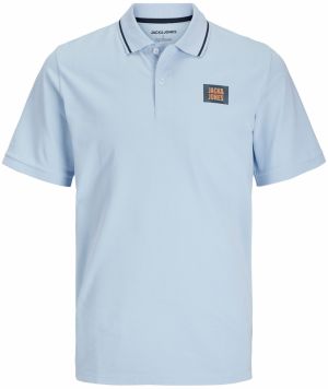 JACK & JONES Tričko 'JJHUDSON'  námornícka modrá / svetlomodrá