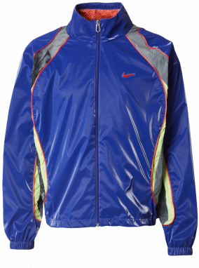 Nike Sportswear Prechodná bunda  tmavomodrá / citrónová / červená