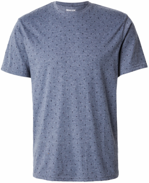 INDICODE JEANS Tričko 'Magrim'  námornícka modrá / modrá melírovaná