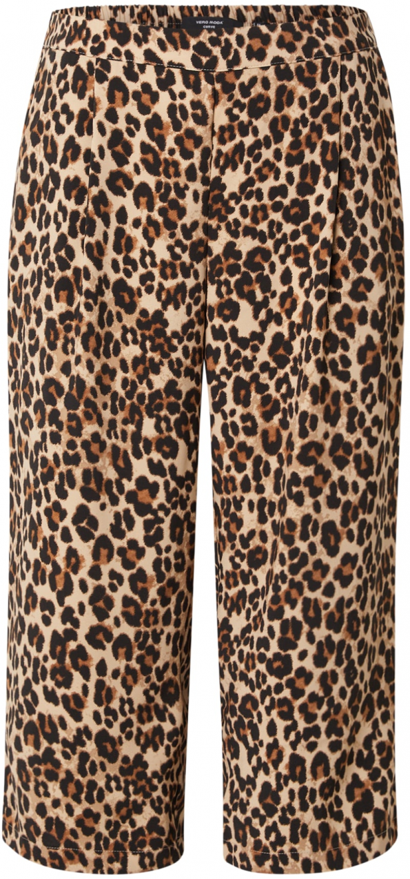 Vero Moda Curve Plisované nohavice 'VMCOCO'  koňaková / kapučíno / čierna