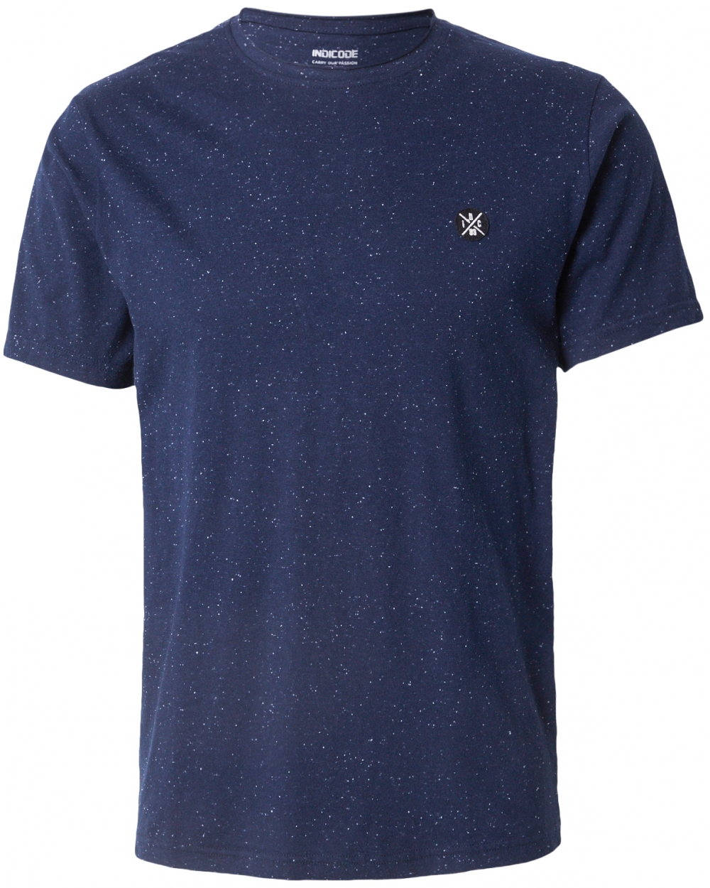 INDICODE JEANS Tričko 'Carlsin'  námornícka modrá / čierna / biela