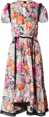 3.1 Phillip Lim Šaty  oranžová / ružová / čierna / biela