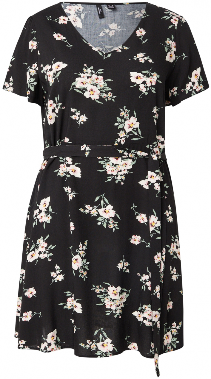 Vero Moda Curve Šaty 'VMCEASY JOY'  mätová / ružová / čierna / biela