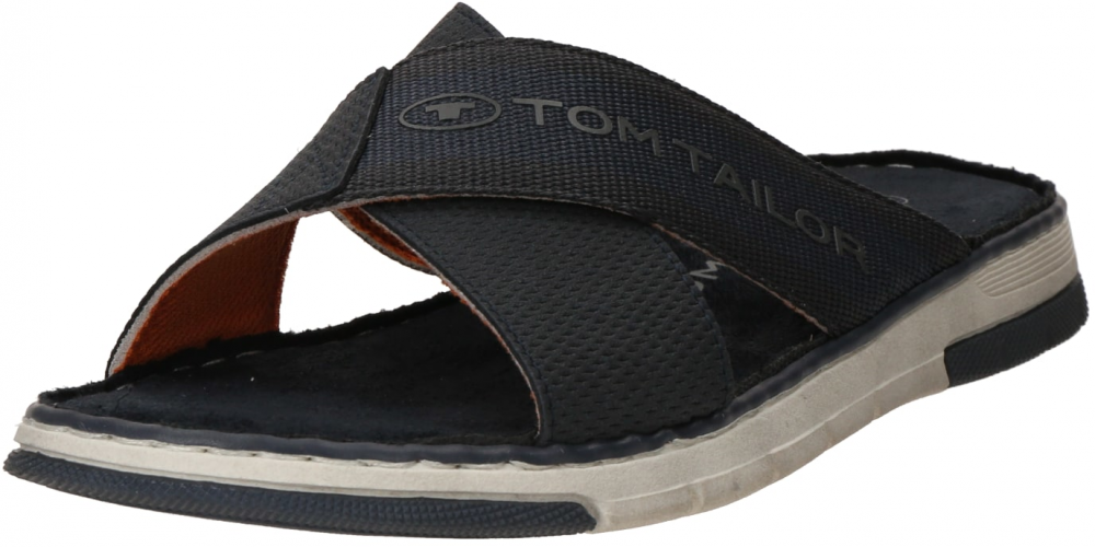 TOM TAILOR Šľapky  tmavomodrá / tmavomodrá