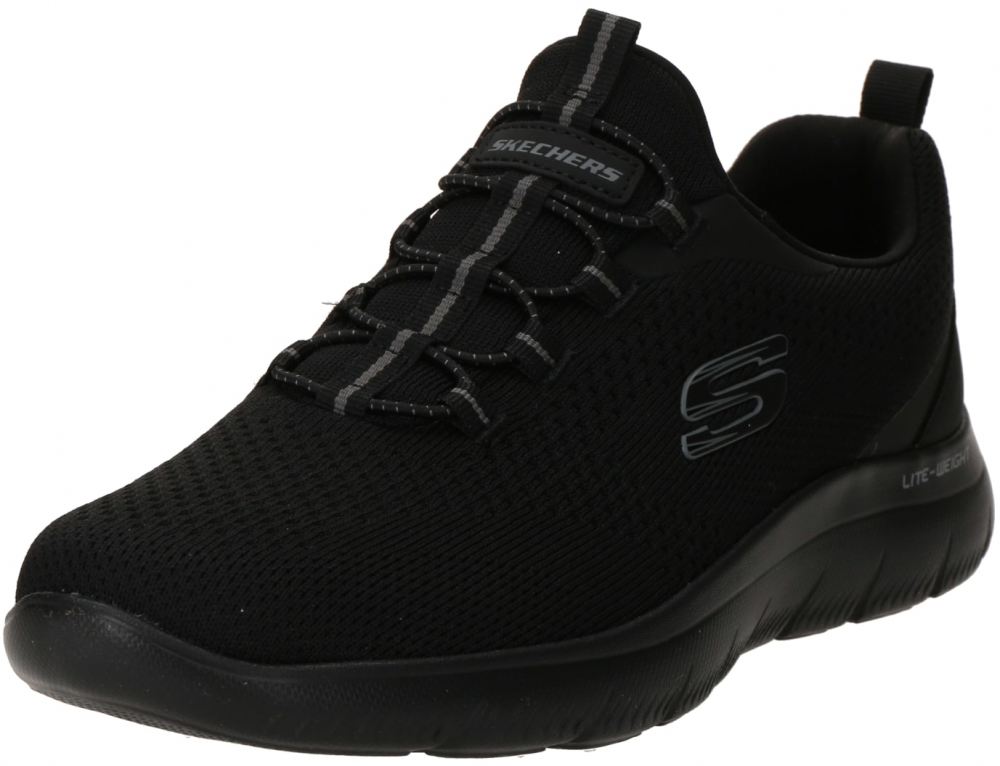 SKECHERS Slip-on obuv 'SUMMITS - TALLO'  tmavosivá / čierna