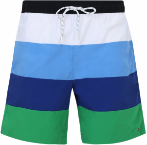Tommy Hilfiger Underwear Plavecké šortky  modrá / tmavomodrá / zelená / biela