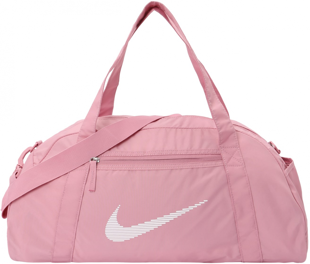 NIKE Športová taška 'Gym Club'  ružová / biela