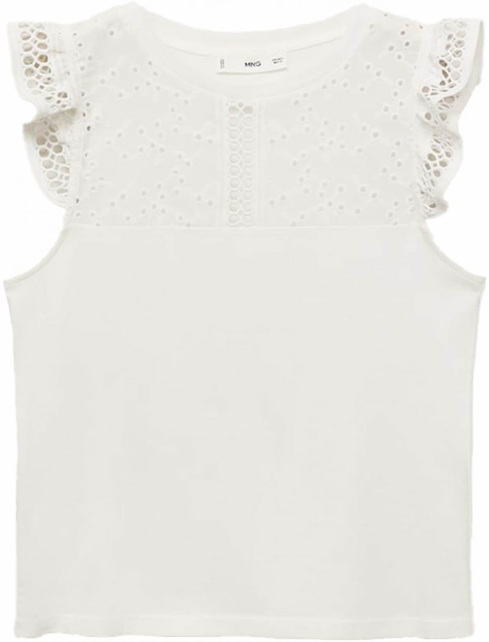 MANGO Top 'MUNI'  biela