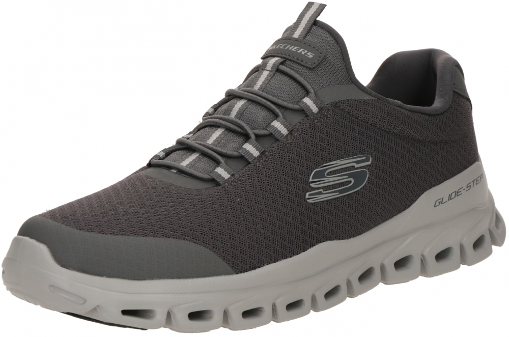 SKECHERS Slip-on obuv 'GLIDE-STEP'  sivá / tmavosivá