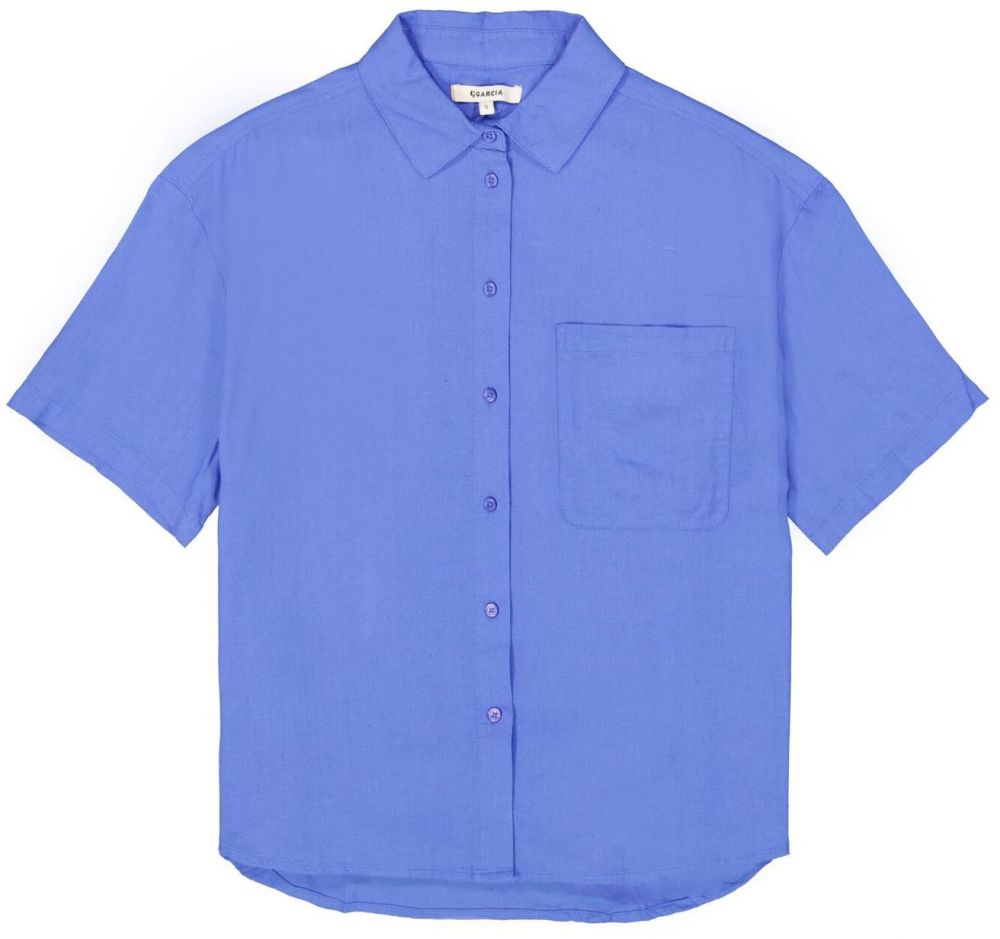 GARCIA Blúzka 'D50038'  modrá denim