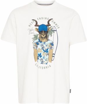 BLEND Tričko 'BHJERRON'  béžová / modrá / čierna / biela