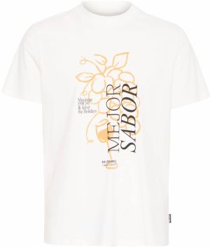 BLEND Tričko 'BHJOGVAN'  oranžová / čierna / biela