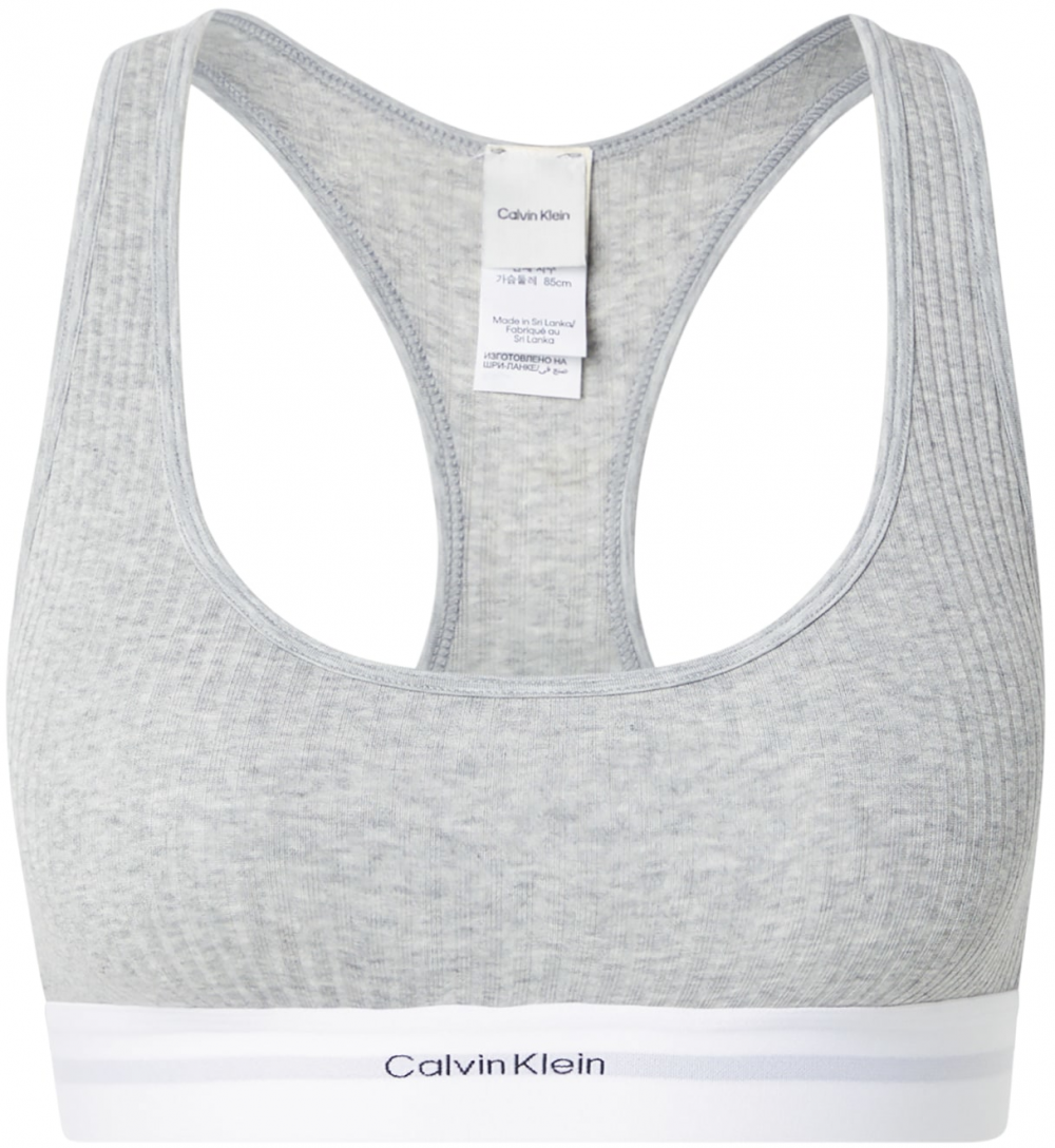 Calvin Klein Underwear Podprsenka  svetlosivá / čierna / biela