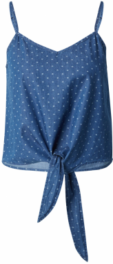 ONLY Top 'ONLNOVA'  modrá denim / šedobiela