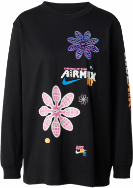 Nike Sportswear Tričko  fialová / ružová / čierna / biela