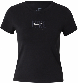 Nike Sportswear Tričko  čierna / biela