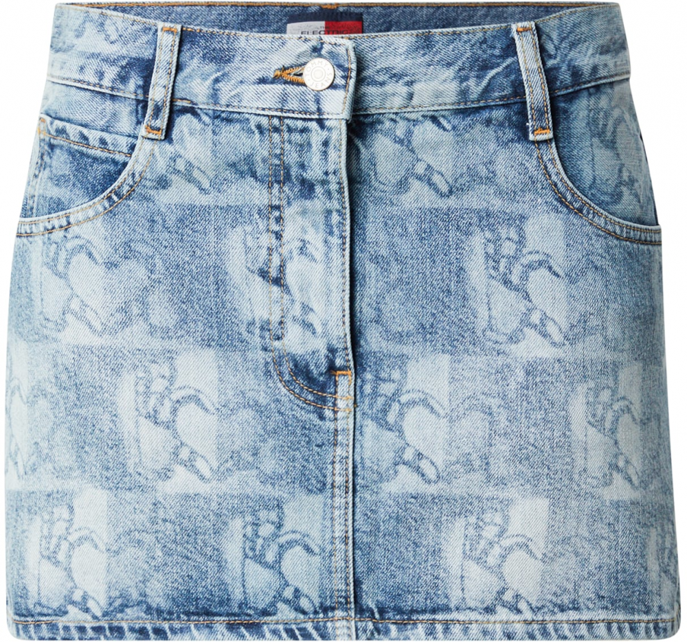 Tommy Jeans Sukňa  modrá denim