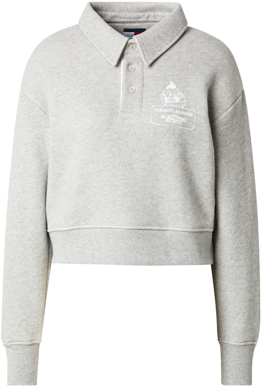 Tommy Jeans Mikina  sivá
