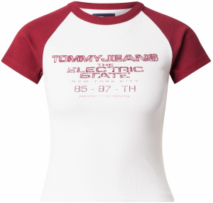 Tommy Jeans Tričko  červená